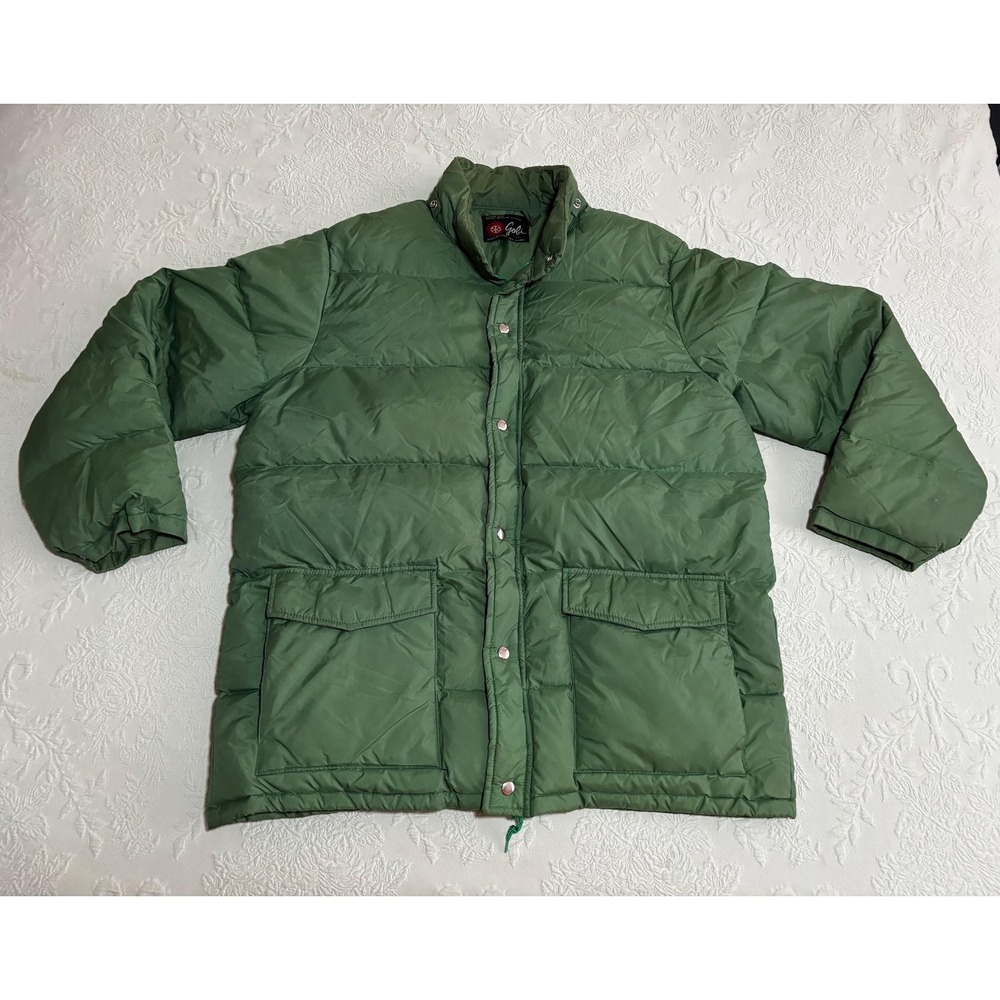 Vintage Puffer Jacket Gobi Down XL Wesco Korea Green EXC Zip
